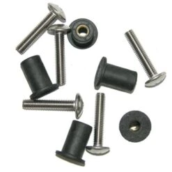 Well-Nuts With Stainless Steel Screws, 20 Pack